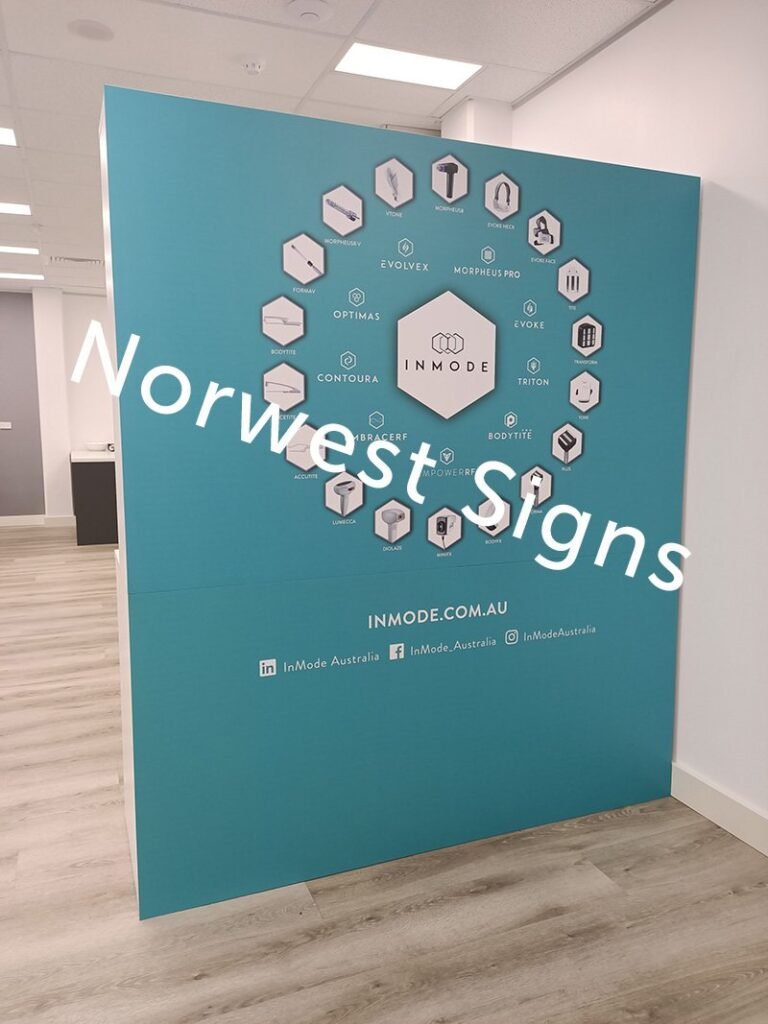 Reception Sign, Wall Graphic, Large format printing in Bella Vista.