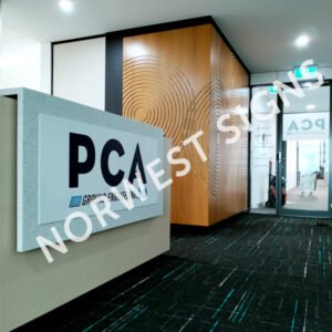 #Reception Sign #office Sign #Norwest Signs