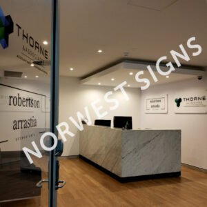 #Reception Sign #office Sign #Norwest Signs #Rebranding